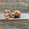 Artificial Decorations | 2.8Cm Natural Stone Carved Skull Semi-Precious Stone Mini Skull Crystal Skulls Red Flash Artificial Decorations Artificial Decorations