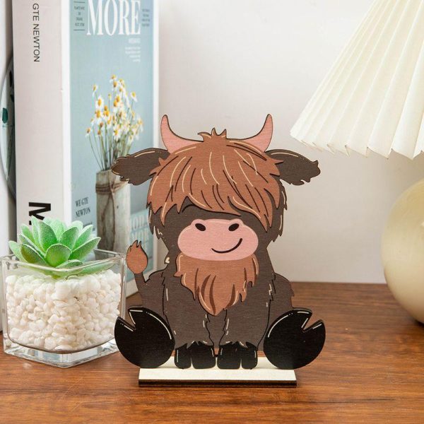 Artificial Decorations | Casual Cute Animal Cartoon Wood Ornaments Artificial Decorations Artificial Decorations Artificial Decorations