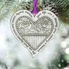 Artificial Decorations | Christmas Round Tree Heart Shape Alloy Heart-Shaped Flower Artificial Decorations Artificial Decorations