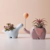 Artificial Decorations | Creative Succulent Ceramic Flower Pot Cute Animal Pot Cactus Succulent Plant Pot Balcony Decoration Artificial Decorations Artificial Decorations