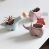 Artificial Decorations | Creative Succulent Ceramic Flower Pot Cute Animal Pot Cactus Succulent Plant Pot Balcony Decoration Artificial Decorations Artificial Decorations