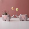 Artificial Decorations | Creative Succulent Ceramic Flower Pot Cute Animal Pot Cactus Succulent Plant Pot Balcony Decoration Artificial Decorations Artificial Decorations