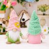 Artificial Decorations | Cute Cartoon Character Cloth Artificial Decorations Spring Dwarf Decoration Men Pink Hat Artificial Decorations Artificial Decorations