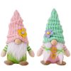 Artificial Decorations | Cute Cartoon Character Cloth Artificial Decorations Spring Dwarf Decoration Men Pink Hat Artificial Decorations Artificial Decorations