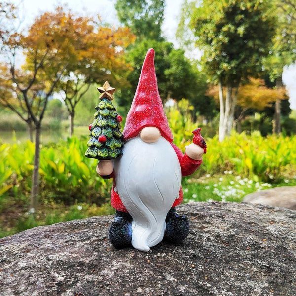 Artificial Decorations | Cute Christmas Tree Santa Claus Synthetic Resin Ornaments Artificial Decorations Artificial Decorations