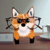 Artificial Decorations | Cute Creative Wooden Decoration Animal Glasses Display Stand Artificial Decorations Artificial Decorations