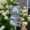 Artificial Decorations | Cute Little Bear Glass Artificial Decorations 20*11cm Artificial Decorations 20*11cm