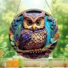 Artificial Decorations | Cute Pastoral Animal Owl Arylic Pendant Artificial Decorations 15cm Artificial Decorations 15cm