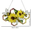 Artificial Decorations | Cute Sunflower Bee Arylic Pendant Bee Sunflower Artificial Decorations Artificial Decorations