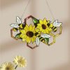 Artificial Decorations | Cute Sunflower Bee Arylic Pendant Bee Sunflower Artificial Decorations Artificial Decorations