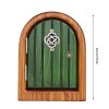 Artificial Decorations | Elf Fairy Door Courtyard Wooden Tree Decoration Garden Crafts Artificial Decorations Artificial Decorations