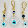 Artificial Decorations | Funny Devil’S Eye Heart Shape Glass Pendant Artificial Decorations Transparent round Artificial Decorations Artificial Decorations