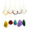 Artificial Decorations | Modern Style Geometric Agate Metal Copper Suncatcher Artificial Decorations Artificial Decorations Artificial Decorations