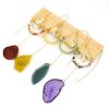 Artificial Decorations | Modern Style Geometric Agate Metal Copper Suncatcher Artificial Decorations Artificial Decorations Artificial Decorations