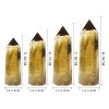 Artificial Decorations | Natural Crystal Brazil Citrine Column  Rough Stone Home Desktop Decoration  Wholesale 5-6cm Diameter 1.8-2.2cm Artificial Decorations 5-6cm Diameter 1.8-2.2cm