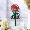 Artificial Decorations | New Simple Letter Rose Iron Material Garden Ornaments Dad Artificial Decorations Artificial Decorations