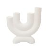 Artificial Decorations | Nordic Creative Geometric Ceramic Candle Holder Home Dining Table Ornamentss Ivory-20cm Straight Rod Artificial Decorations Artificial Decorations