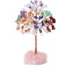 Artificial Decorations | Novelty Tree Crystal Ornaments Artificial Decorations Citrine Tree Pink Wool Bottom-Height about 12cm Artificial Decorations Artificial Decorations