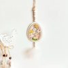 Artificial Decorations | Pastoral Rabbit Flower Butterfly Wood Pendant Artificial Decorations 7*30*0.8 Artificial Decorations 7*30*0.8