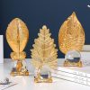 Artificial Decorations | Retro Baroque Style Leaves Glass Iron Ornaments Artificial Decorations One Size Artificial Decorations Artificial Decorations