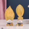 Artificial Decorations | Retro Baroque Style Leaves Glass Iron Ornaments Artificial Decorations One Size Artificial Decorations Artificial Decorations