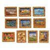 Artificial Decorations | Retro Oil Painting Synthetic Resin Fridge Magnet Artificial Decorations Artificial Decorations