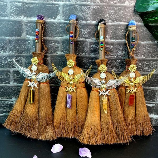 Artificial Decorations | Simple Style Broom Wings Wood Ornaments Artificial Decorations Artificial Decorations