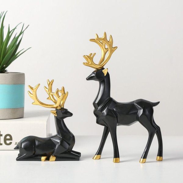 Artificial Decorations | Simple Style Elk Resin Ornaments Artificial Decorations Artificial Decorations Artificial Decorations