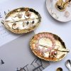 Artificial Decorations | Simple Style Leaf Ceramics Ornaments Tray Artificial Decorations 14.5x9cm Artificial Decorations 14.5x9cm