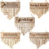 Artificial Decorations | Simple Style Letter Wood Pendant Artificial Decorations Artificial Decorations Artificial Decorations