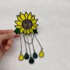 Artificial Decorations | Simple Style Sunflower Alloy Wind Chime Sunflower Wind Chimes Artificial Decorations Artificial Decorations