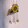 Artificial Decorations | Simple Style Sunflower Alloy Wind Chime Sunflower Wind Chimes Artificial Decorations Artificial Decorations