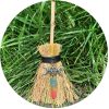 Artificial Decorations | Witch Mini Broom Pendant Accessories Hanging Decorations Car Pendant About 15cm Artificial Decorations About 15cm