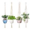 Artificial flowers | Bohemian Cotton String Woven Flower Pot Indoor And Outdoor 4-Piece Set Combination 105CM Artificial flowers 105CM