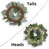 Artificial flowers | Pastoral Leaves Plastic Natural Vine Ring Artificial Flowers Artificial flowers Artificial flowers