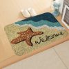 Artificial flowers | Pastoral Letter Flannel Fabric Floor Mat 40 * 60cm Artificial flowers 40 * 60cm