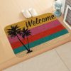 Artificial flowers | Pastoral Letter Flannel Fabric Floor Mat 40 * 60cm Artificial flowers 40 * 60cm