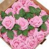 Artificial flowers | Romantic Flower Pe Foam Housewarming Birthday 25 Bags Artificial flowers 25 Bags