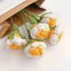 Artificial flowers | Romantic Flower Yarn Imitation Plants Gradually Varied Pink Single Artificial flowers Artificial flowers