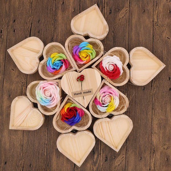 Artificial flowers | Romantic Pastoral Heart Shape Soap Flower Artificial Flowers Artificial flowers Artificial flowers