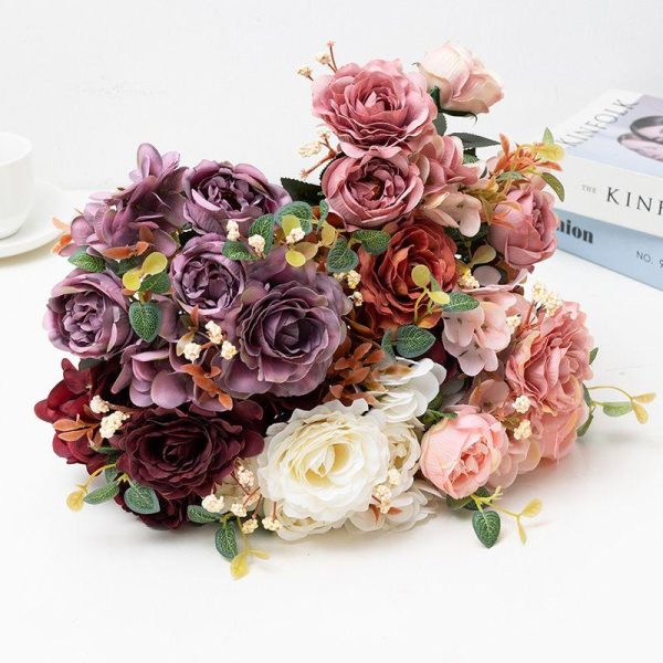 Artificial flowers | Simple Style Classic Style Flower Silk Flower Imitation Plants Artificial Flowers Artificial flowers