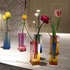 Artificial flowers | Simple Style Gradient Color Glass Vase Artificial Flowers Artificial flowers Artificial flowers