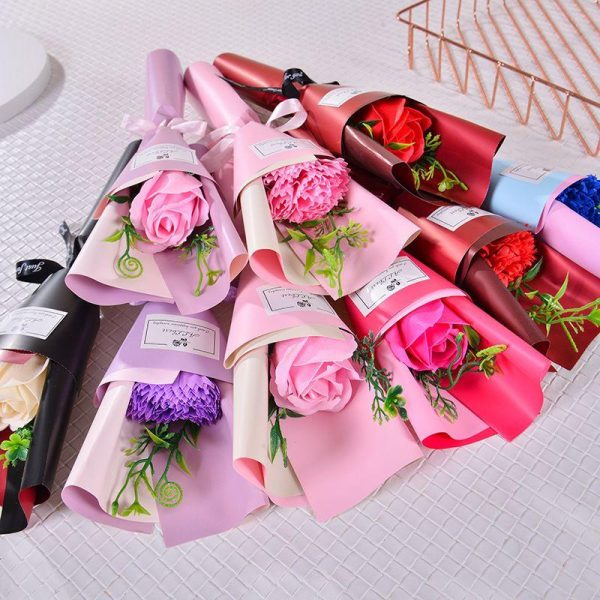 Artificial flowers | Sweet Flower Soap Flower Artificial Flowers Bouquet Height about 27cm Artificial flowers Artificial flowers