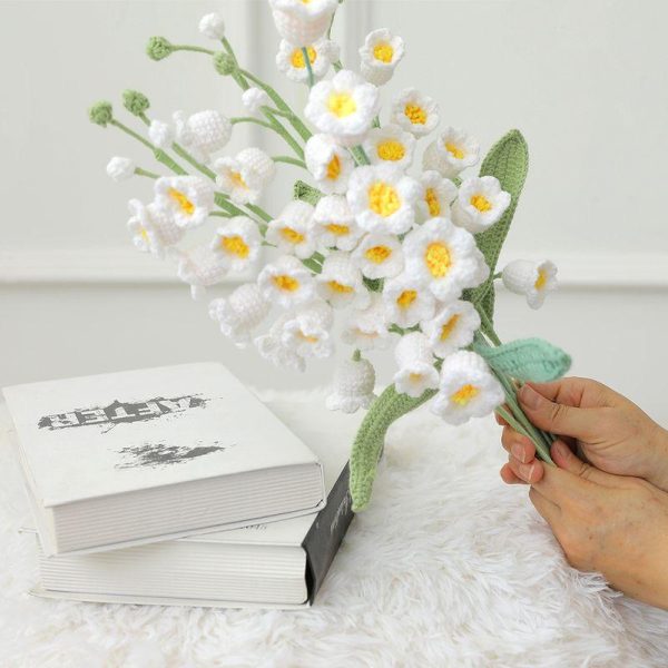 Artificial flowers | Vacation Flower Yarn Daily Party White Pork Belly Single Finished Product Artificial flowers Artificial flowers