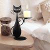 Candles & Holders | Basic Retro Cat Iron Candlestick Candles & Holders Candles & Holders