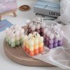 Candles & Holders | Cartoon Style Color Block Paraffin Candle Pure White (Chamomile) Candles & Holders Candles & Holders