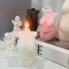 Candles & Holders | Casual Geometric Soy Wax Candle White Candles & Holders Candles & Holders