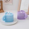 Candles & Holders | Casual Heart Shape Paraffin Candle Spiral Love Pink (Peach Oolong) Candles & Holders Candles & Holders