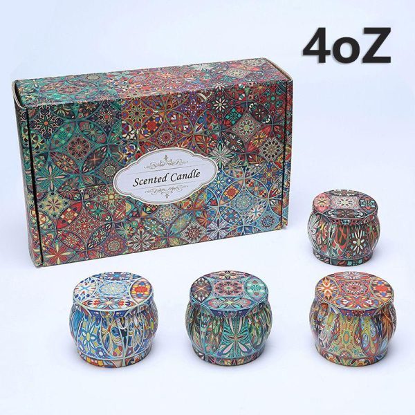 Candles & Holders | Casual Pastoral Printing Soy Wax Candle 6 Pack Candles & Holders 6 Pack