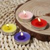 Candles & Holders | Casual Solid Color Plant Wax Candle Round-Bright Red Candles & Holders Candles & Holders